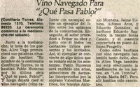Vino navegando para "¿Qué pasa Pablo?".