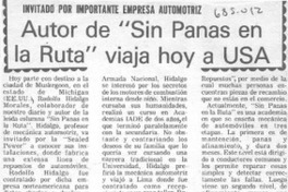Autor de "Sin panas en la ruta" viaja hoy a USA.