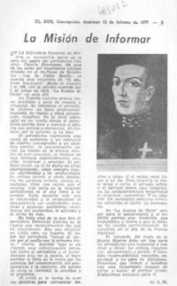 La misión de informar