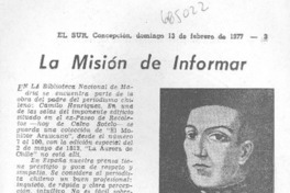 La misión de informar