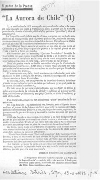 La Aurora de Chile" (1)