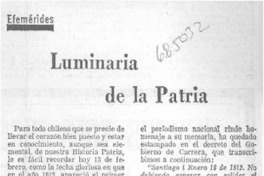 Luminaria de la patria