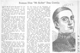 Buenos días "Mi señor" don Camilo