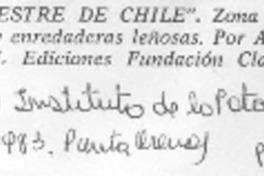 Flora silvestre de Chile