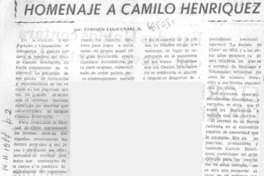 Homenaje a Camilo Henríquez