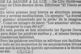 De la sangre a la luz.