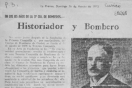 Historiador y bombero