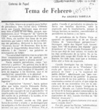 Tema de febrero