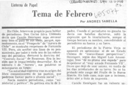 Tema de febrero