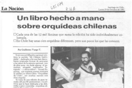 Un libro hecho a mano sobre orquídeas chilenas