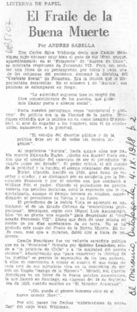 El Fraile de la buena muerte