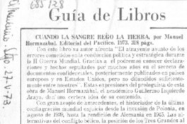 Cuando la sangre regó la tierra.