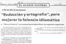 "Redacción y ortografía", para mejorar la falencia idiomática.