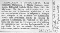 Redacción y ortografía.