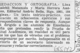 Redacción y ortografía.