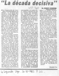 La década decisiva