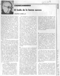 La fraile de la buena aurora