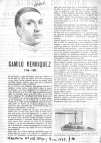 Camilo Henríquez.