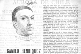 Camilo Henríquez.
