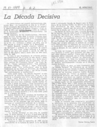 La década decisiva