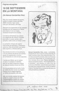 18 de septiembre en la montaña.