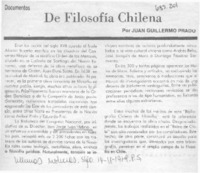 De filosofía chilena