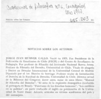 Noticias sobre los autores.