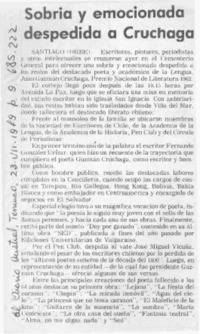 Sobria y emocionada despedida a Cruchaga.