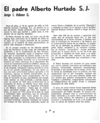 El padre Alberto Hurtado S.J.