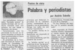 Palabra y periodistas