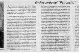 En recuerdo del "Patrocinto"