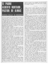 El Padre Alberto Hurtado, pastor de almas