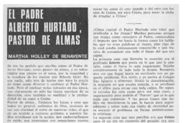 El Padre Alberto Hurtado, pastor de almas
