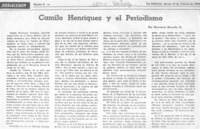 Camilo Henríquez y el periodismo
