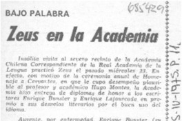 Zeus en la academia
