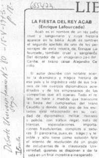 La Fiesta del rey Acab.