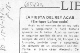 La Fiesta del rey Acab.