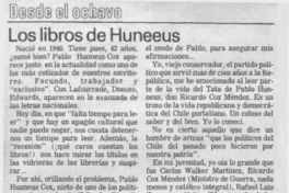 Los libros de Huneeus