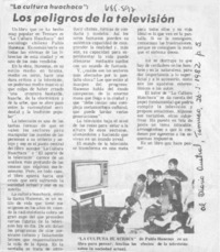 Los Peligros de la televisión.
