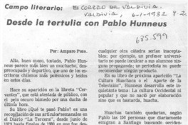 Desde la tertulia con Pablo Huneeus
