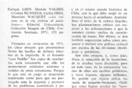 La cultura en la vía chilena al socialismo