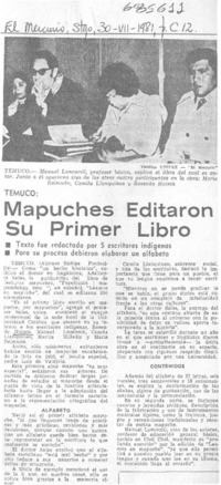 Mapuches editaron su primer libro.
