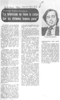 "La Televisión no tiene la culpa que los chilenos leamos poco".