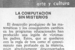 La computación sin misterios.