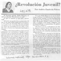 ¿Revolución juvenil?