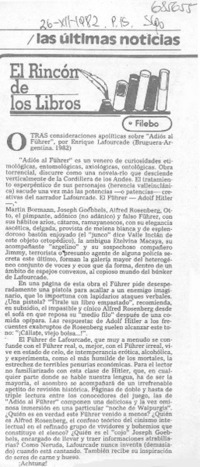 Otras consideraciones apolíticas sobre "Adiós Führer"