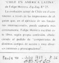 Chile en América Latina".