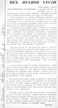 ¡Un Reportaje incompleto!