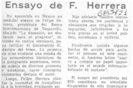 Ensayo de F. Herrera