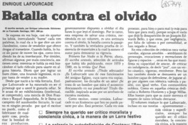 Batalla contra el olvido